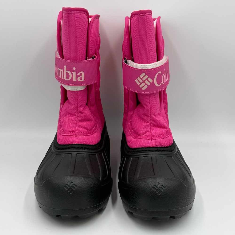 NEW Columbia Powderbug Snowlite Strap Winter Boots Pink BY6077-695 Youth Size 7 - Picture 3 of 10